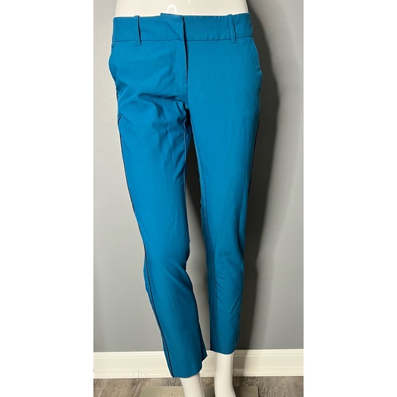 Mossimo : teal stretch capri pants - Picture 3 of 12